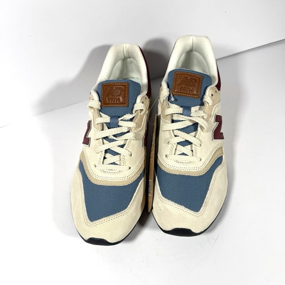New Balance 997H Men's 9 / Women's 10.5 Cream Blue Maroon CM997HNL New No Box - Picture 2 of 10